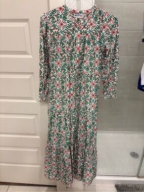 Pink City Prints Floral Cotton Dress